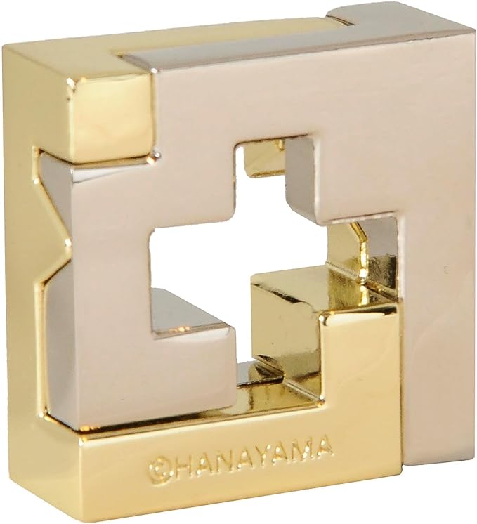 BePuzzled |Cross Hanayama Cast Metal Brain Teaser Puzzle Level 3 Mensa-Rated Puzzles for Kids and Adults Ages 12 and Up