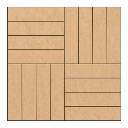Unfinished Barn Quilt Square Wooden Sign, Country Decor Canvas Quilts Blocks (21 inches, Rail Fence) AVTRBoutique
