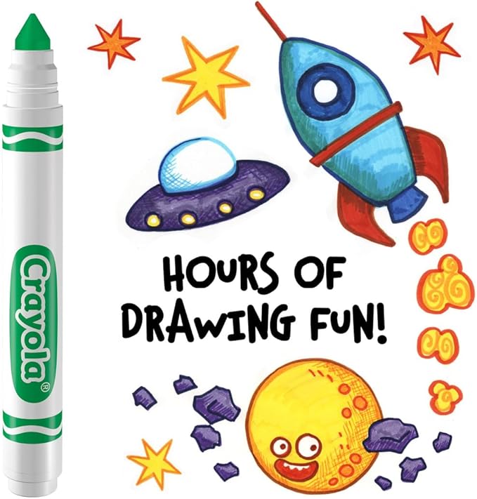 Crayola Washable Markers - Green (12ct), Kids Broad Line Markers, Bulk Markers for Classrooms & Teachers