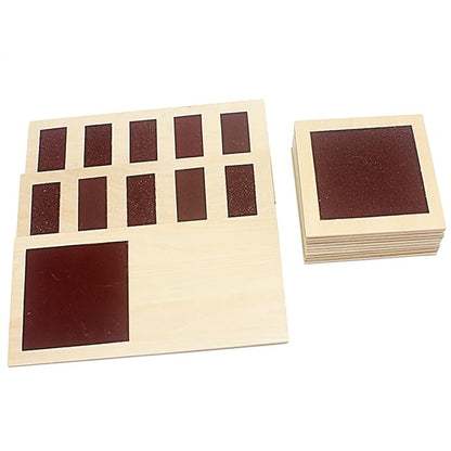 Montessori Rough and Smooth Boards Sensorial Board Touch Sensory Montessori Tactile Board for Kids Graded Sand Tablets Montessori Toys for Toddlers