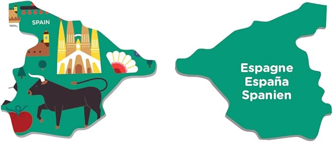 Mudpuppy Map Of Europe – 70 Piece Geography Puzzle with Country-Shaped Pieces and Iconic Landscapes Cultural Items And More