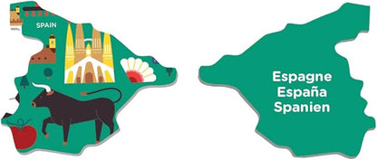 Mudpuppy Map Of Europe – 70 Piece Geography Puzzle with Country-Shaped Pieces and Iconic Landscapes Cultural Items And More