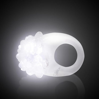 24-Pack - LED Light Up Jelly Bumpy Rings - Fun and Colorful Bulk Pack Party Favors