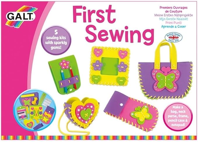 Galt Toys, First Sewing Kit for Kids, Learn to Sew DIY Craft Kit, Ages 5+
