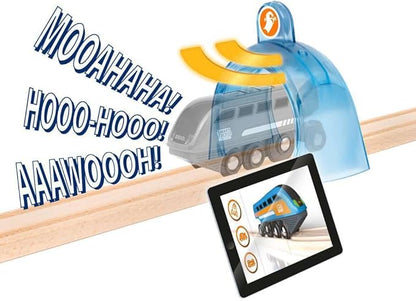 BRIO World – 36007 Smart Tech Sound Spooky Train Station | Kid-Friendly Train Set Accessory | Interactive Sound and Light Effects | Glow-in-The-Dark Feature | Made with FSC-Certified Wood