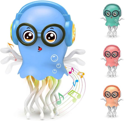 Dancing Jellydancer Kids Toy, Crawling Jellydancer Tummy Time Toy for Boy 3-6 Girls 6-12, Fidget Toy Magic Dancing Loud Music Toys for 3 4 5 6 7 8 Year Old Kids Birthday Easter Gifts