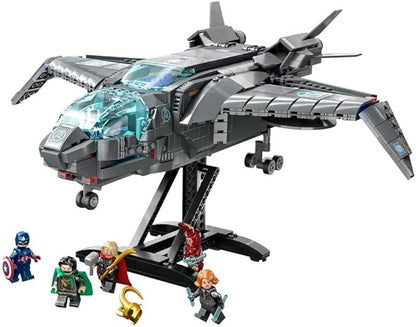 LEGO Marvel The Avengers Quinjet 76248, Spaceship Building Toy Set with Thor, Iron Man, Black Widow, Loki and Captain America Minifigures, Infinity Saga