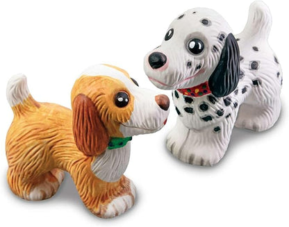 4M 3D Mould & Paint - Puppy Dogs Kit for Kids Ages 5+ - Create, Paint, and Decorate Adorable Puppy Figurines!