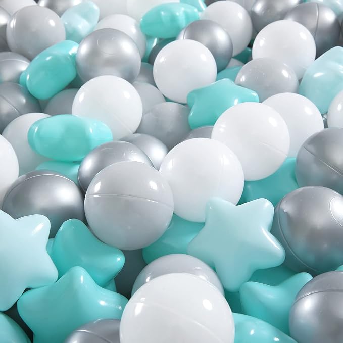 GOGOSO Ball Pit Balls for Toddles, Kids Plastic Balls for BallPit, Pool, Baby Party Accessories, Birthday Decoration 50 100 200 500 1000