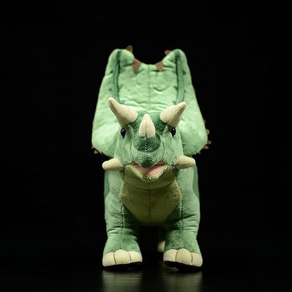 ZHONGXIN MADE Simulation Pentaceratops Dinosaur Stuffed Plush Toy - Cute Soft Lifelike Pentaceratops Figurines Model Toy, Real Life Dinosaur Stuffed Animal Toys, Educational Gifts for Kids,13 Inches