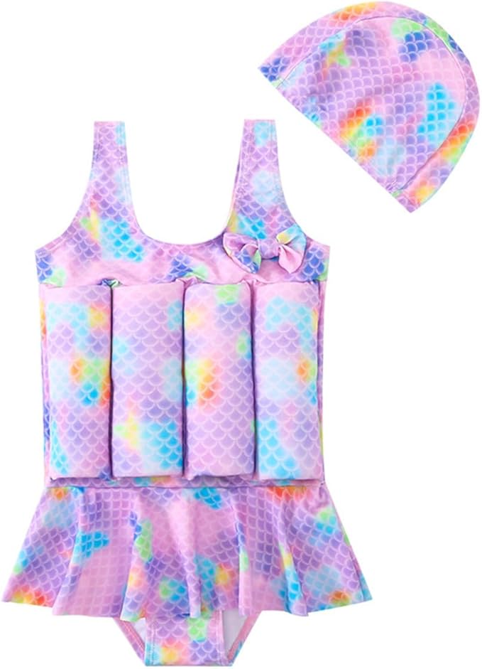 Baby Kids Floatation Suit Float One-Piece Swimwear Buoyancy for Girls Boys 1-8Years