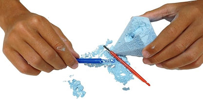 JA-RU Real Diamond Mine Gemstone Dig Kit (6 Packs) Mystery Rock, Minerals, and Gems for Kids | Break Your Own Geodes and a Chance to Get 1 Real Diamond | Party Favors for Kids Goodie Bags. 4630-6s