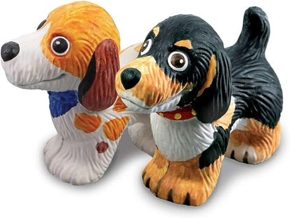 4M 3D Mould & Paint - Puppy Dogs Kit for Kids Ages 5+ - Create, Paint, and Decorate Adorable Puppy Figurines!