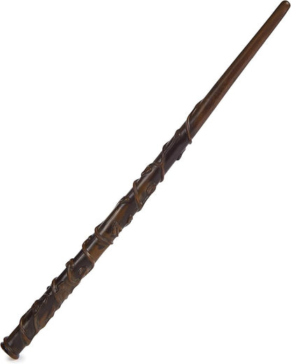 Wizarding World Harry Potter, 12-inch Magical Collector Hermione Granger Wand with Stand & Die-cast Icon, Magical Creatures Series
