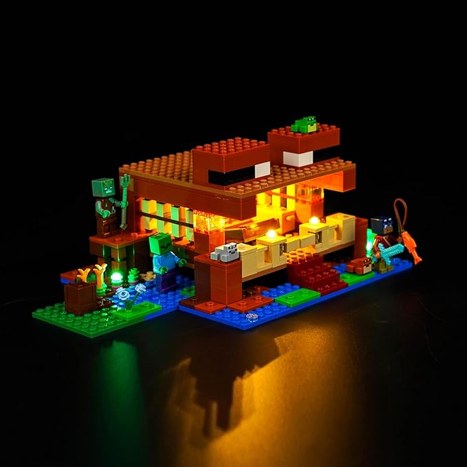 VONADO LED Light Kit Compatible with Lego Minecraft The Frog House 21256 (Lights Only, No Models) Creative Lighting Set Accessories Compatible with Lego 21256 for Adults