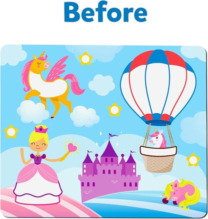 Skillmatics Art Activity - Dot It Unicorns & Princesses, No Mess Sticker Art for Kids, Craft Kits, DIY Activity, Valentine's Day Gifts for Boys & Girls Ages 3, 4, 5, 6, 7, Travel Toys