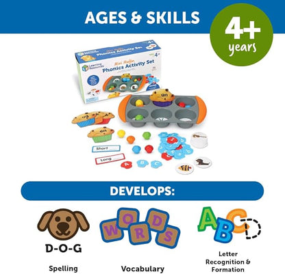 Learning Resources Mini Muffin Phonics Activity Set