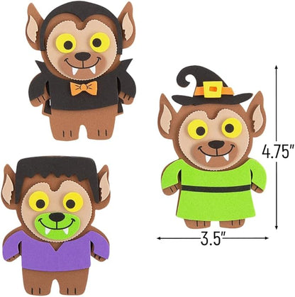 Fun Express Silly Werewolf Magnet CK-12 - Craft Kits - 12 Pieces