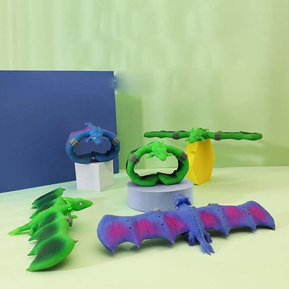 RAYCHY 3PCS Dinosaur Slap Bracelets for Kids Party Favors, Dinosaur Theme Goodie Bag Stuffers for Boys&Girls Birthday Party Gifts for Kids Carnival Prizes (purple)…