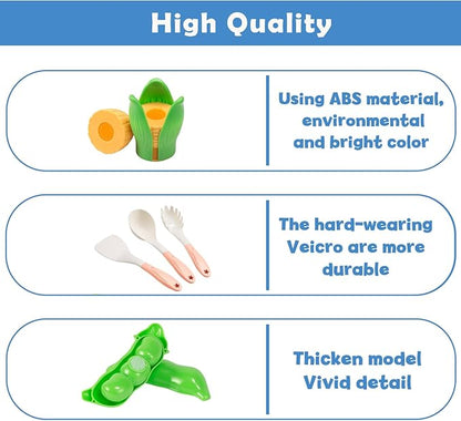 Bruvoalon 67Pcs Kids Play Kitchen Toys Set, Toddlers Pretend Cooking Playset Acccessories with Pots Pans, Utensils Cookware, Foods, Canned Veges, Learning Gift for Kids Girls Boys (Pink)