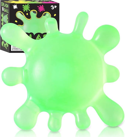 Fidget Toys Stress Balls for Kids, Splat-Tastic Squishy Toy, Stress Splat Toy, Squishies Anxiety Stress Relief, Ice Squishy Stress Cube Malt Sugar Balls, Sensory Ball for Kids with Autism