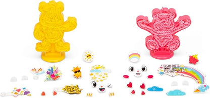 Rainbow Loom: Care Bears Loomies - Cheer Bear & Funshine Bear, Rubber Band DIY Character Kit, Exclusive Cheer Bear Loom, Craft Activity, Kids Ages 7+
