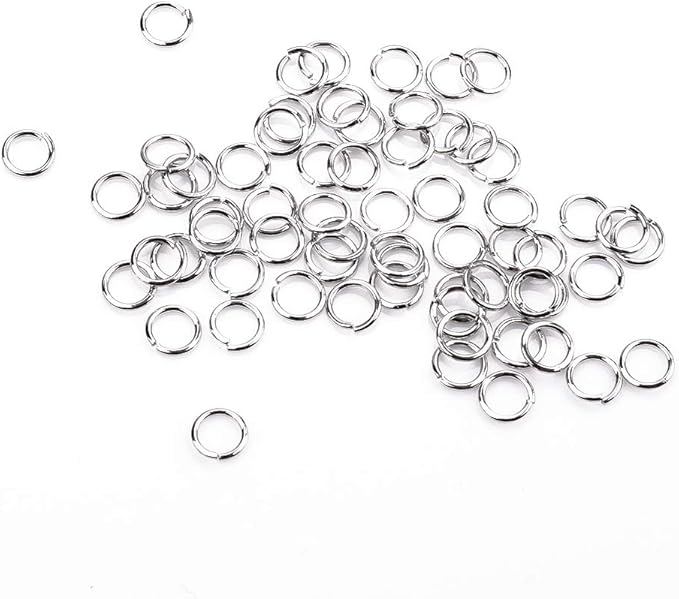 Open Jump Rings Platinum 0.6x4mm 1000pcs for DIY Jewelry Making Supplies