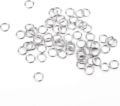 Open Jump Rings Platinum 0.6x4mm 1000pcs for DIY Jewelry Making Supplies