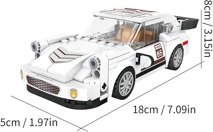 Super Car Models Building Kit, Building Blocks Kit Racing Toy Cars Collectible Gifts for Adult Kids 6+(332 PCS) 88018