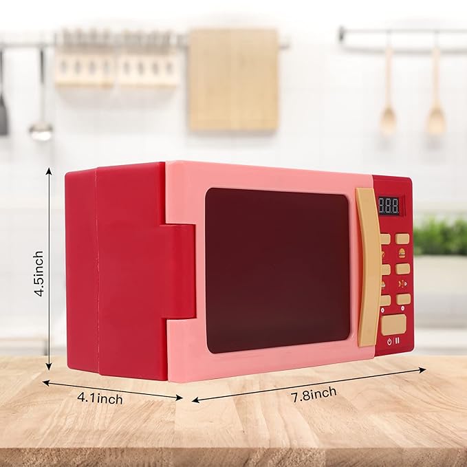 Sit to Stand Baby Walker, Activity Center with Music and Light, Toy Microwave Oven Playset with Light and Sound