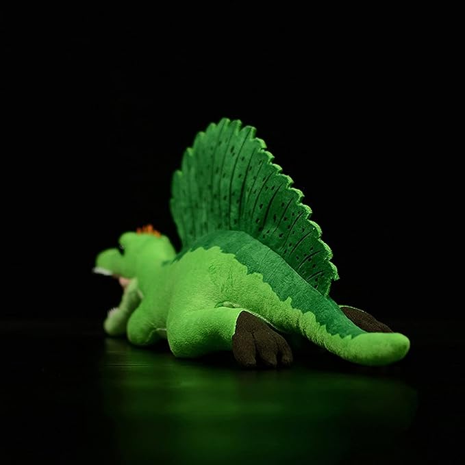 ZHONGXIN MADE Simulation Spinosaurus Dinosaur Stuffed Plush Toy - 18" Soft Lifelike Sail-Backed Dinosaur Model Toy, Real Life Dinosaur Stuffed Animal Toys, Collectible Gifts for Kids