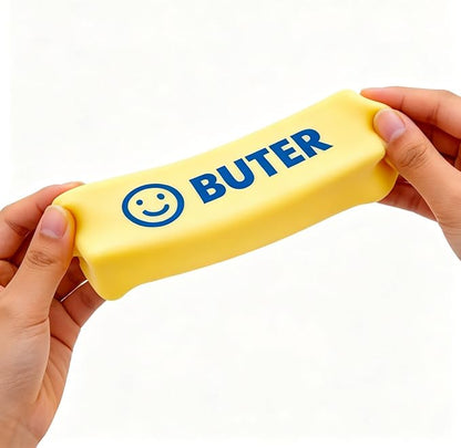 Midou Slow Rising Dumpling Squishy Butter Squeeze Toy Sensory Stress Relief Squishies Soft & Stretchy Fidget Toys for Anxiety Relief Party Favors 1Pcs(Dumpling Squishy Butter Smile Face)