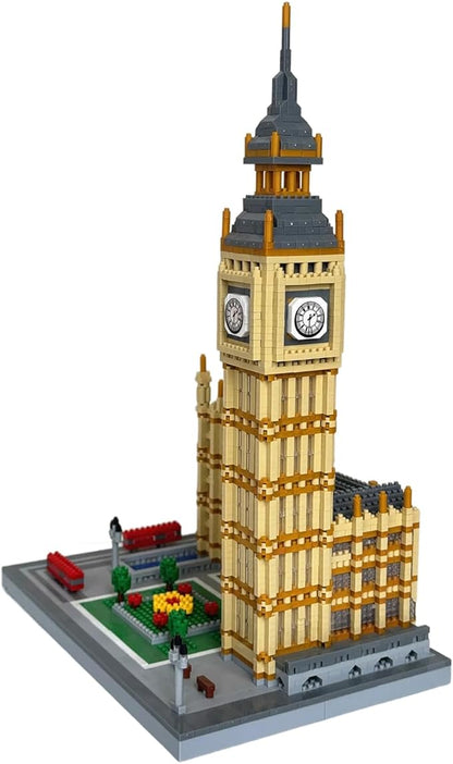 Big Ben Tower London Building Blocks Set (3999Pcs) Famous World Architecture Model Educational Toys Micro Bricks for Kids Adults