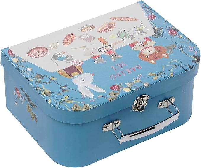 Manhattan Toy Forest Tales 17-Piece Pretend Bread Baking and Serving Set for Two with Carrying Case