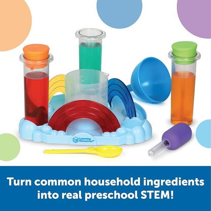 Learning Resources Rainbow Reactions, 14 Pieces, Ages 4+, Preschool Science Lab, Science Kits, Science Experiments for Kids, STEM Toys for Kids