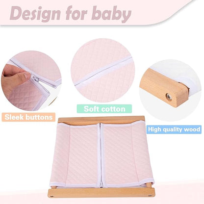 Montessori Wooden Toys for Dressing Learning Board Learning Basic Dressing Skills - Buttons, Snaps, Zippers, Belt Buckles & Velcro Toys for 1 2 3 Year Old Toddlers Sensory Toy Gifts(Zipper Clothing)