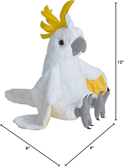 Wild Republic Cockatoo Plush, Stuffed Animal, Plush Toy, Gifts for Kids, Cuddlekins 12 Inches (10925)