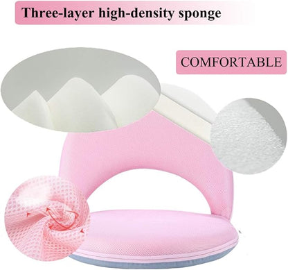 Floor Chair Floor Cushion Folding Padded Gaming Chair Adjustable 5-Position Floor Seat with Back Support for Kids Adult Great for Gaming Reading Meditating