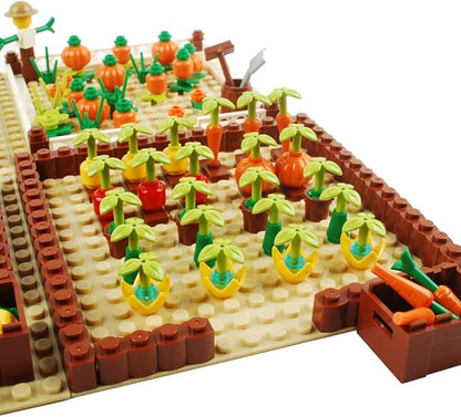 Farm Field Set Building Blocks Plant Animal Crops Building Bricks Kit DIY Building Set Compatible All Major Brands