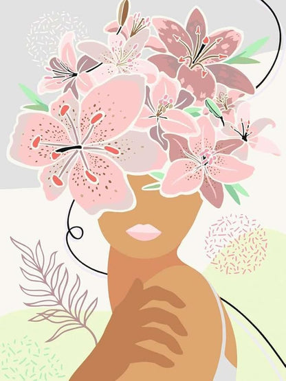 Ravensburger Flowers on My Mind Paint by Numbers Kit for Adults - 20275 - Painting Arts and Crafts for Ages 12 and Up