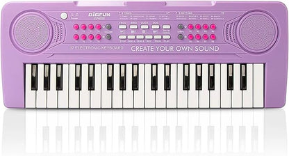 Keyboard Piano for Kids, BIGFUN 37 Keys Toddler Piano Multifunction Music Educational Instrument Toy, Electronic Kids Keyboard for 3-7 Year Old Girls and Boys (Purple)