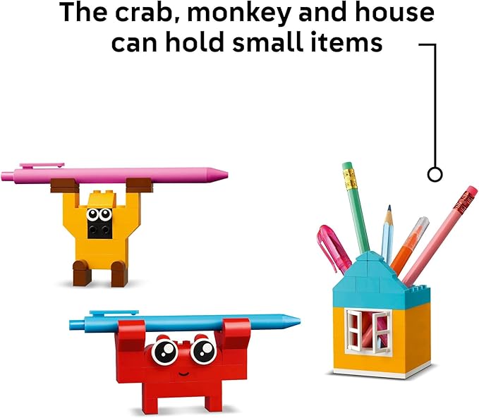 LEGO Classic Creative Happy Box Building Toy Set - Building Blocks Toy for Kids, Boys and Girls, Ages 5+ - Learning and Educational Toy for Preschool - Gift Idea for Birthdays - 11042