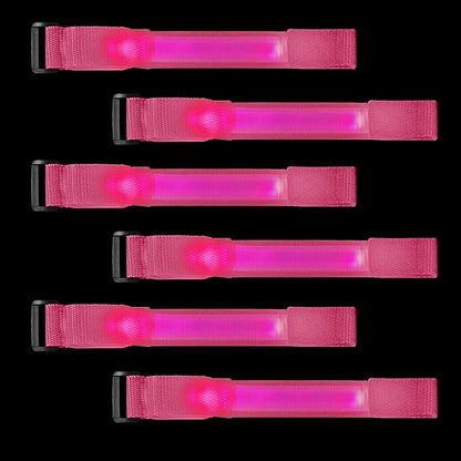 8pcs LED Light Up Bracelets Glow Flashing Wristbands Glow in The Dark Party Supplies for Wedding, Raves, Concert, Camping,Sporting Events, Party