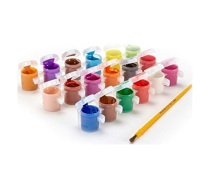 Crayola Washable Kids Finger Paint Assorted Colors, Pack of 3 | Includes 5 Color Flag Set