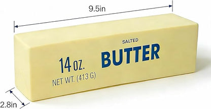 9.5 Inch Butter Squishy,Large Slow Rising Squishy，Sticky Butter Sticks Squeeze Toy,Valentine's Day Gift,Party Favor Gift