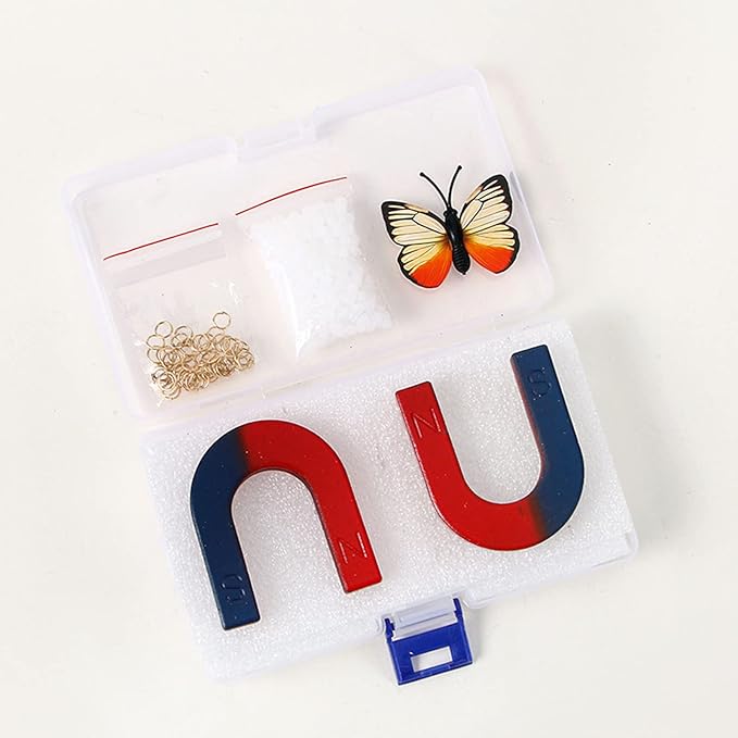 Physics Science Magnets Set for Experiment Education School Science Horseshoe U-Shaped Magnets Kit Toy Tools for Kids Students Teachers