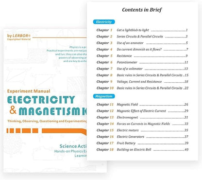 Teenii STEM Electricity & Magnetism Kit - Electromagnetism Experiments for Kids Age 8-16
