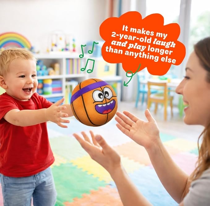 Move2Play, Hilariously Interactive Toy with Music & Sound Effects for Boy & Girl | Ball for Toddler & Baby | 6, 12, 18+ Months | 1, 2, 3+ Year Old