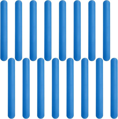 Silicone Rubbber Slap Bracelets Plain Slap Bracelets Wrist Soft and Safe Slap Bands Wrap Band for School Party Favors DIY Painting Wristband Craft