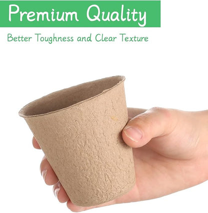 Ayfjovs Garden Paper Pot Craft Kit 15 Pack Flower Plant Spring Craft with 105 PCS Adhesive Foam Stickers and 15 PCS Paper Mache Pots, Flower Planting Growing Kit Science and Garden for Kids